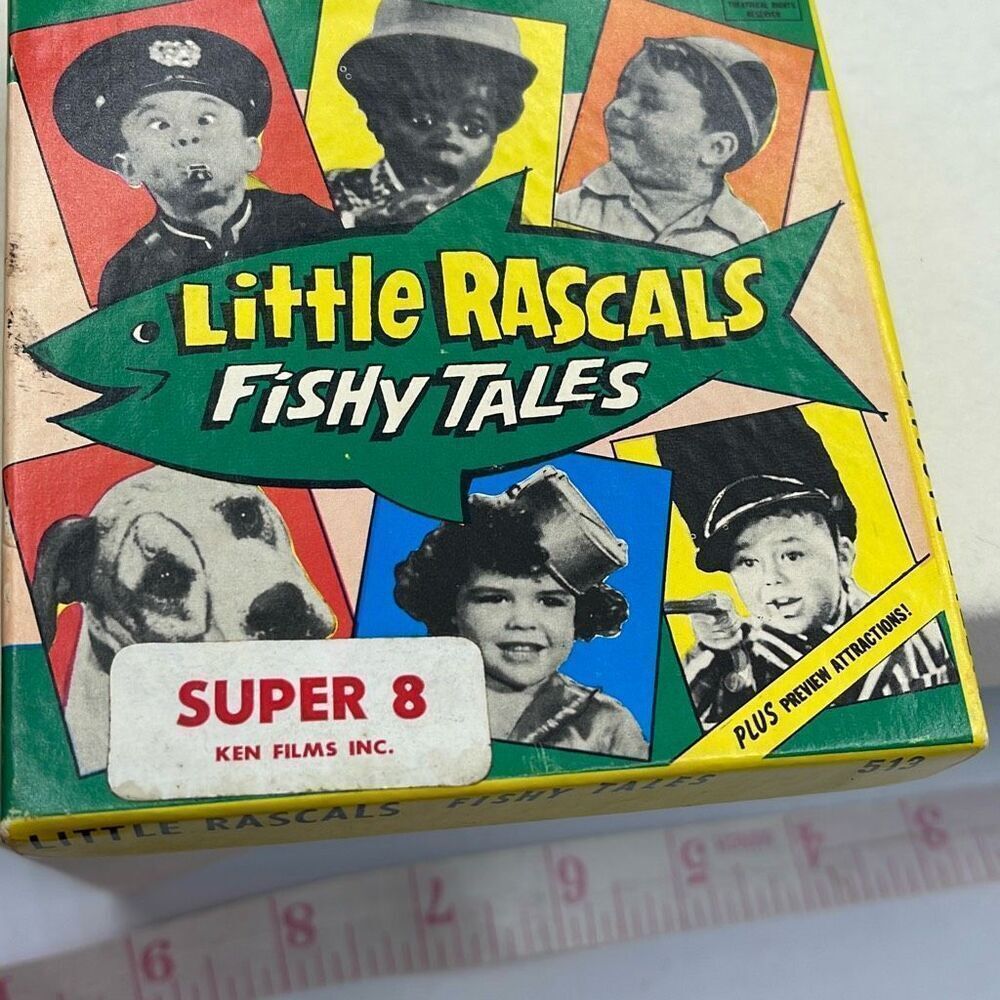 Vintage Little Rascals Fishy Tales Super 8 home movie silent film.